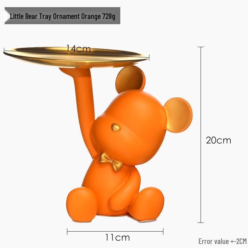 

Creative Desktop Bearbrick Key Tray & Light Luxury Style Figurine for Living Room Decor