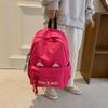 Trendy Cat Ear Canvas Backpack - Versatile School Style for Students
