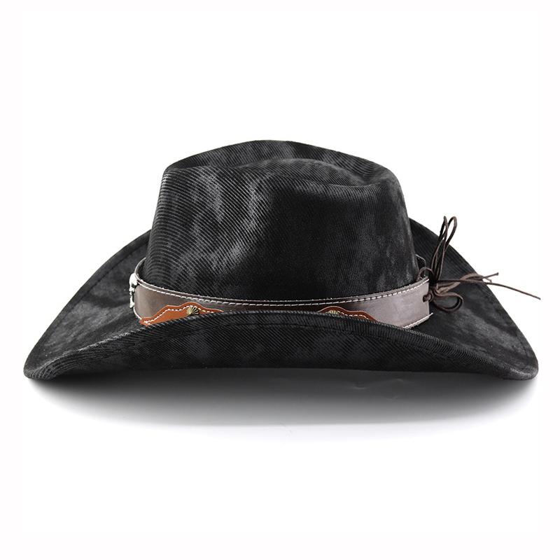 Western Cowboy Hats For Men Women Gentleman Cowgirl Jazz Hat Curved Brim Party Travel Hat Sombrero Hombre