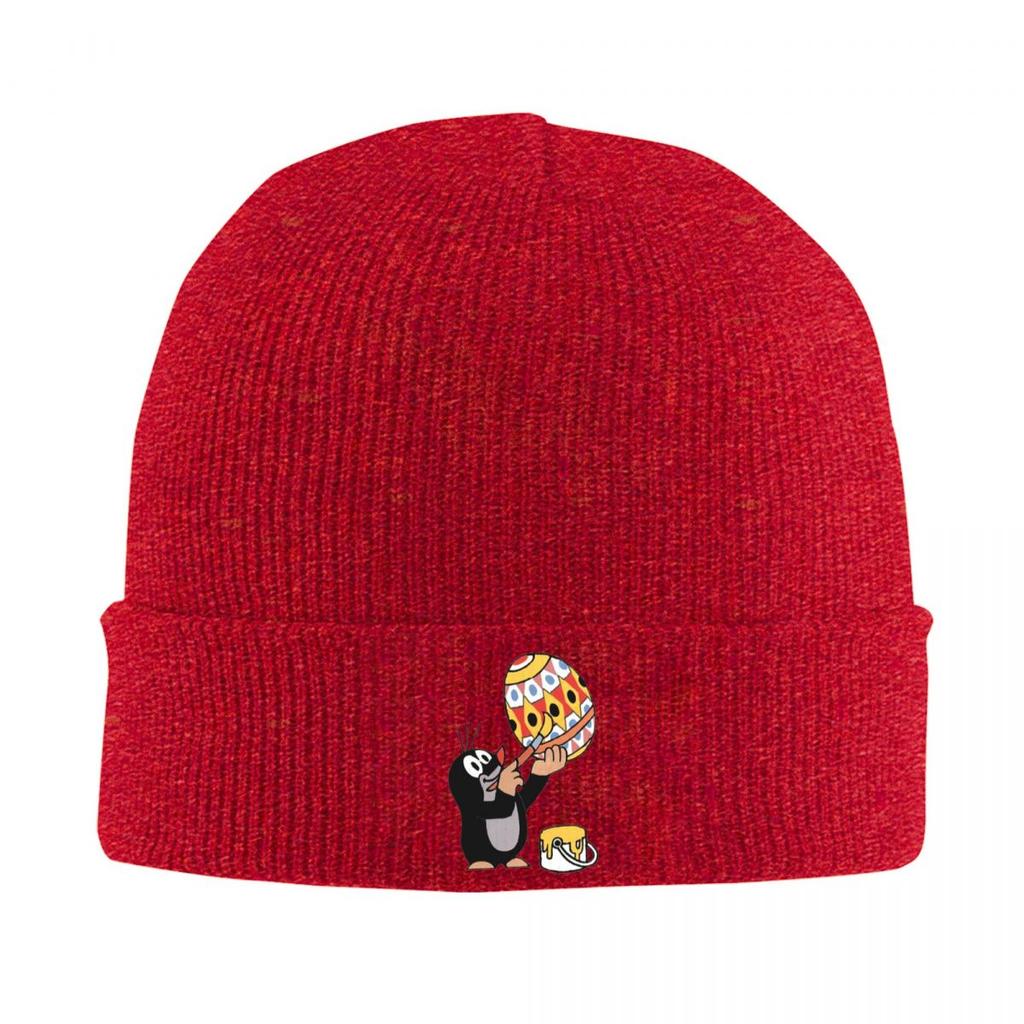 Mole Happy Krtek Warm Knitted Cap Winter Knit Bonnet Hat Skullies Beanies Hip Hop Caps for Unisex