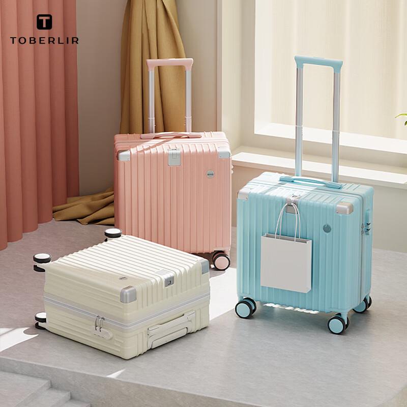 

Tuoboli Women s Hardside Zipper Luggage 18 inches