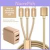 Apple Huawei Android 3 In 1 Fast Charging Cable With 2a Charger And Dual Usb Ports For Home Office Use