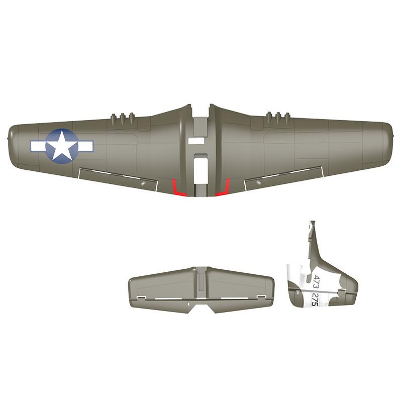 Volantexrc 768-2 P51D Mustang 500mm RC Airplane Parts: Propeller Servo Horns Gear Box Motor Receiver Charger Etc