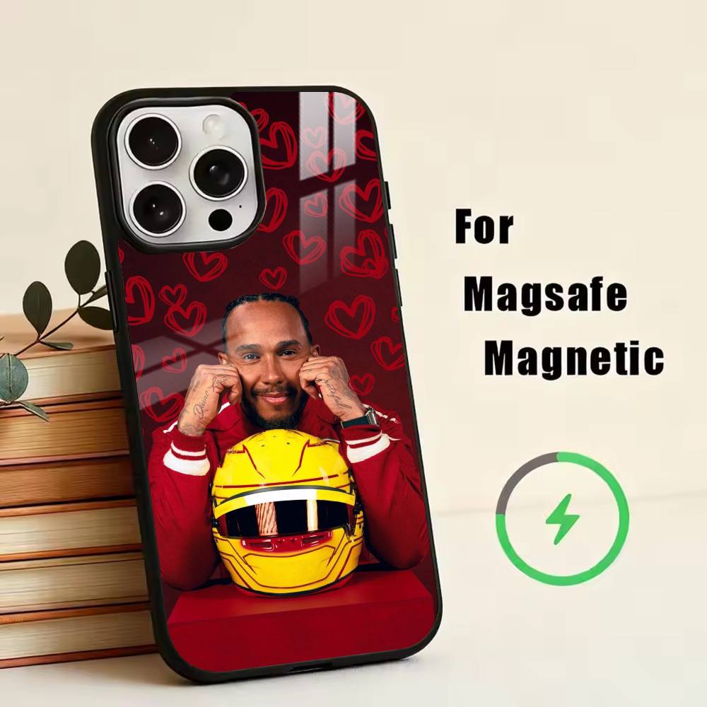 44 L-Lewis H-Hamilton Phone Case For iPhone17,16,15,14,13,12,11 Plus,Pro Magnetic with Magsafe Wireless Charging