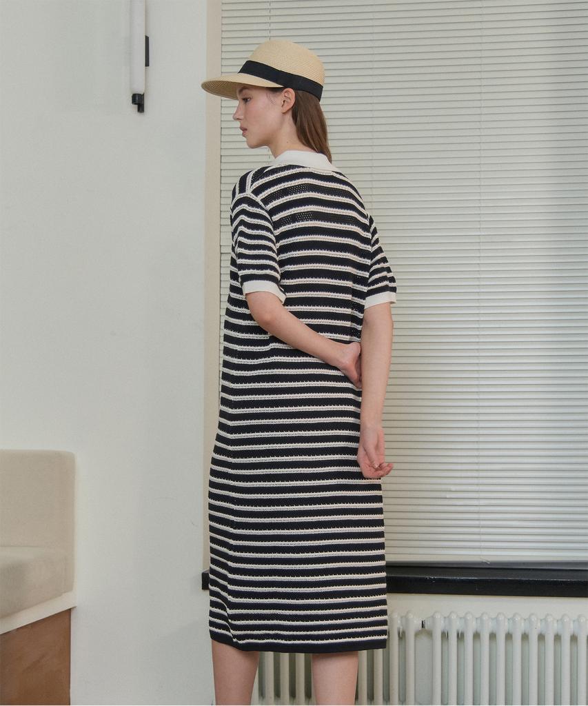 Jucy Judy Striped Knit Dress (+Inner) Jzop324E