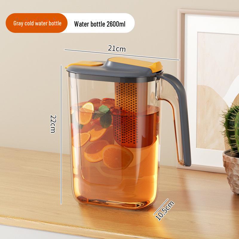 Large Capacity Plastic Cold Water Kettle for Household or Commercial Use - Scale for Accurate Measuring, High Temperature Resistant