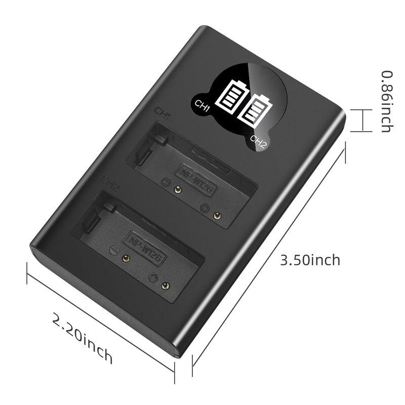 For Fuji NP-W126 NP W126 NP W126S Battery Charger For Fuji Fujifilm HS35 HS33EXR HS30 EXR XA1 XE1 X-Pro1 XM1 X-T10 Camera