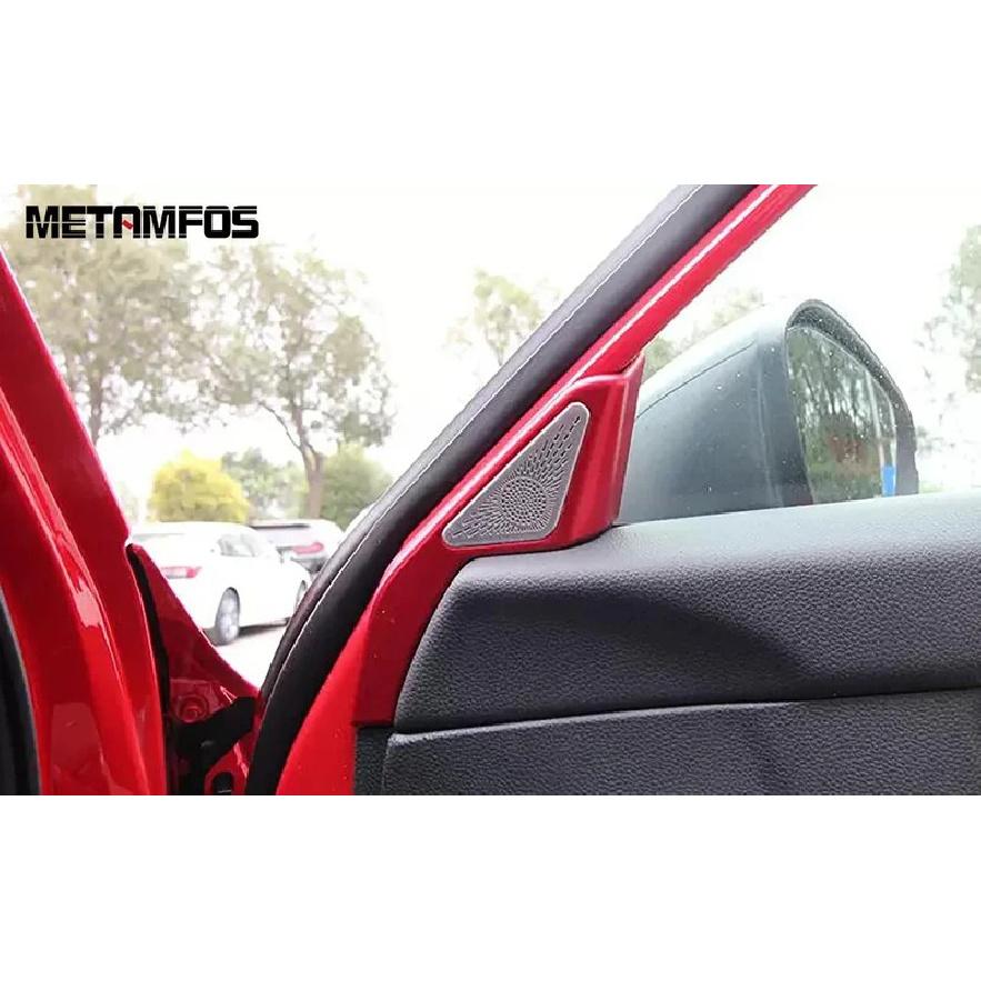 For Honda Civic 11th - 2024 2025 Carbon Fiber Front Window A Pillar Stereo Speaker Audio Speaker Cover Trim Accessories