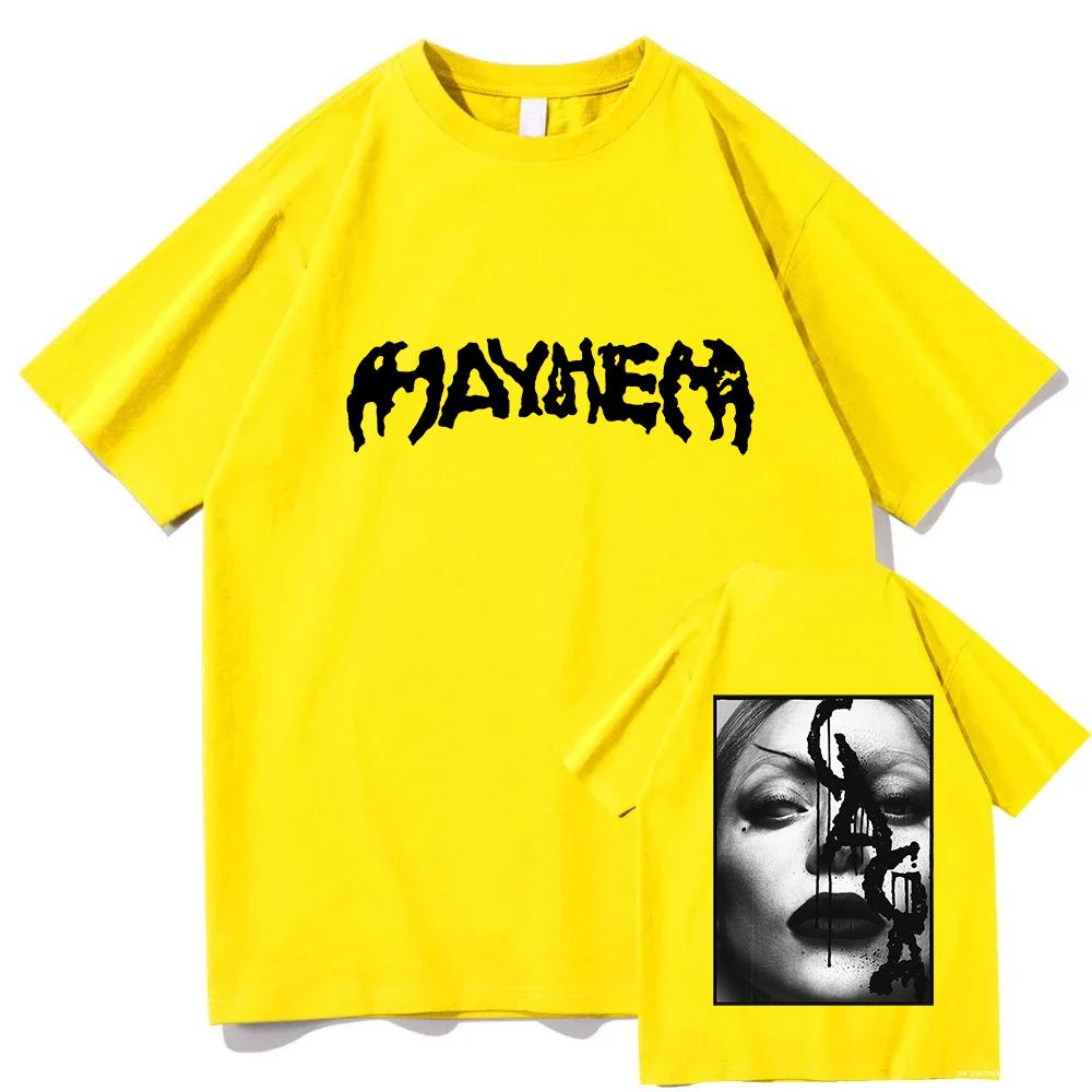 

Футболка MAYHEM Ball Tour 2025 2026 Леді Гага Співачка Графічні футболки Модна літня футболка з коротким рукавом Бавовняні жіночі футболки 2XL