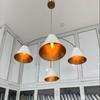Stilnova 4 Shade Sputnik Chandelier Lights Fixture Mid Century Raw Brass And Off White Chandeliers