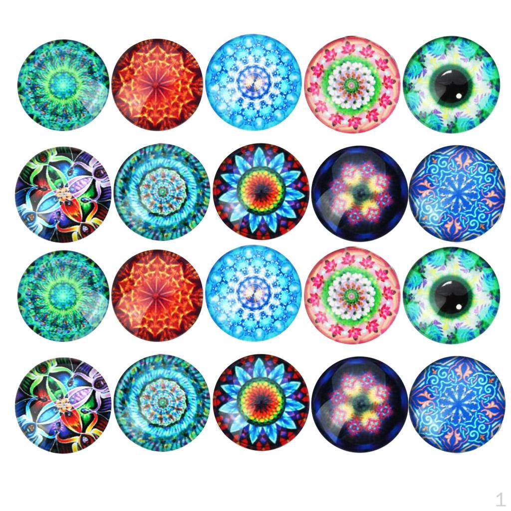 20 штук assorted кабошонов-крючков с плоским дном для изготовления украшений 10-25 мм 14mm