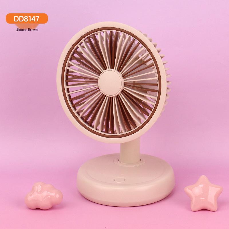 

Desktop USB Rechargeable Five-Speed Fan for Dorms and Offices with Large Airflow