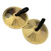 2 Finger Cymbals, Dance Instrument Accessory for Children, Metal Material, Ergonomic Design, Easy To