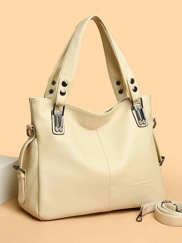 Women'S Bag Women'S Handbag Large Capacity Shoulder Messenger Bag European Fashion Oilskin Tote Bag