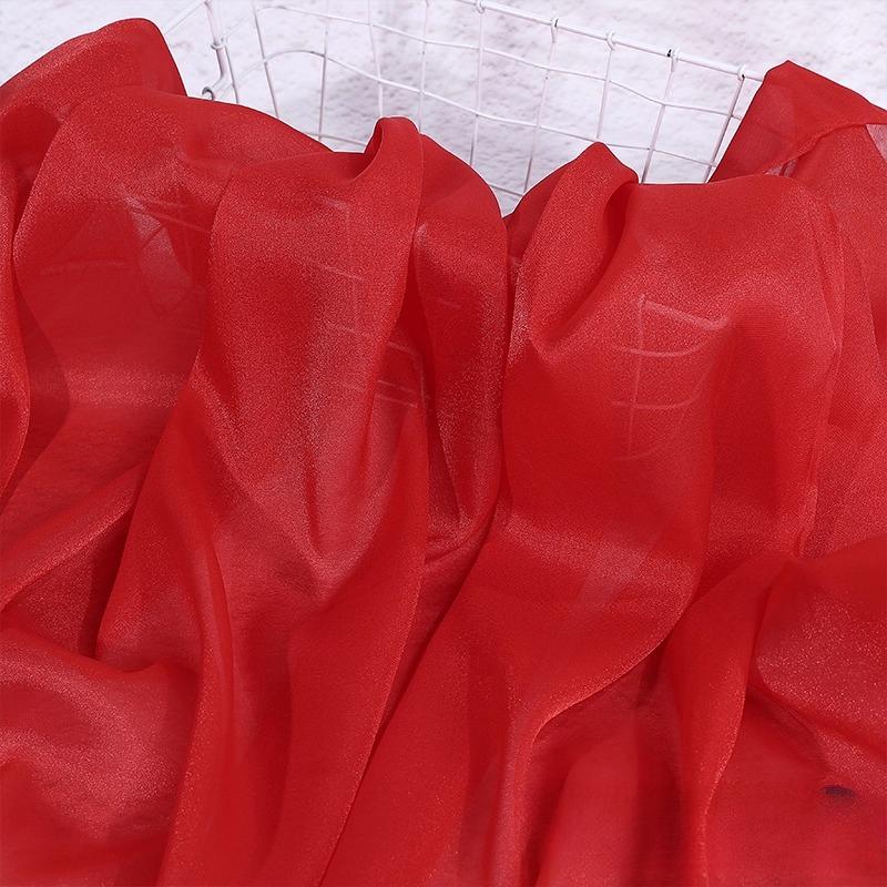 Wide 150cm Translucent Chiffon Tulle Fabric Material for Skirt Decoration Stage Performance Costumes DIY Sewing Handmade Fabric