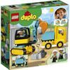 LEGO DUPLO Truck and Excavator Toy Set for Kids 1.5 To 4 Years Building Blocks Vehicle Playset 10931