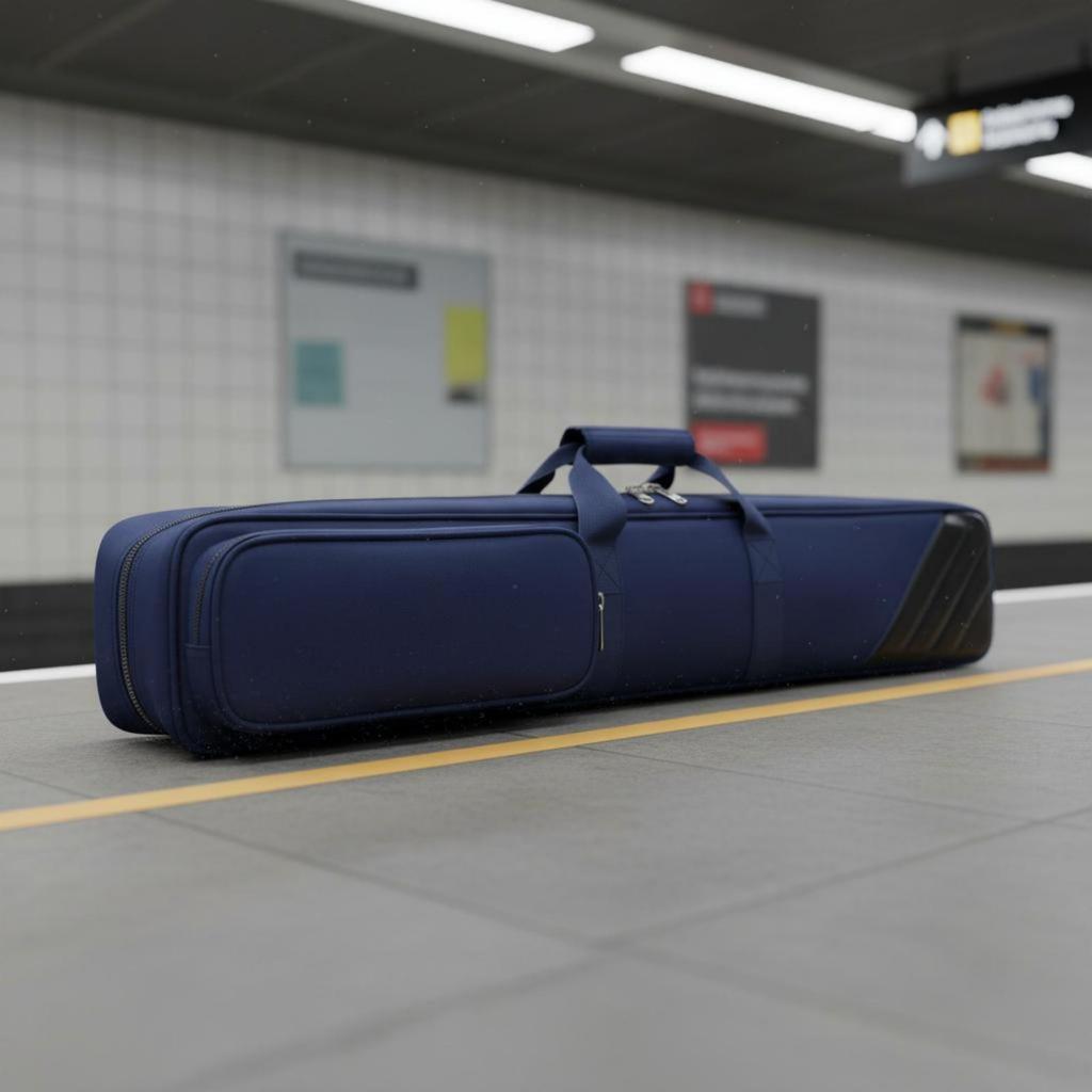 Double Slot Cue Bag Padded Exterior Billiard Pool Equipment Carrier Shoulder