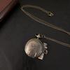 New Rustic Arrival Exquisite Train Carved Quartz Pocket Watch Necklace Pendant Gifts For Man Children Women With Fob Chain