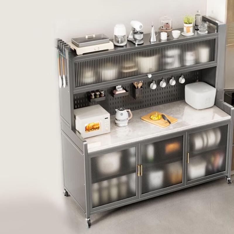 5-Tier Kitchen Storage Cabinet with Spice Rack