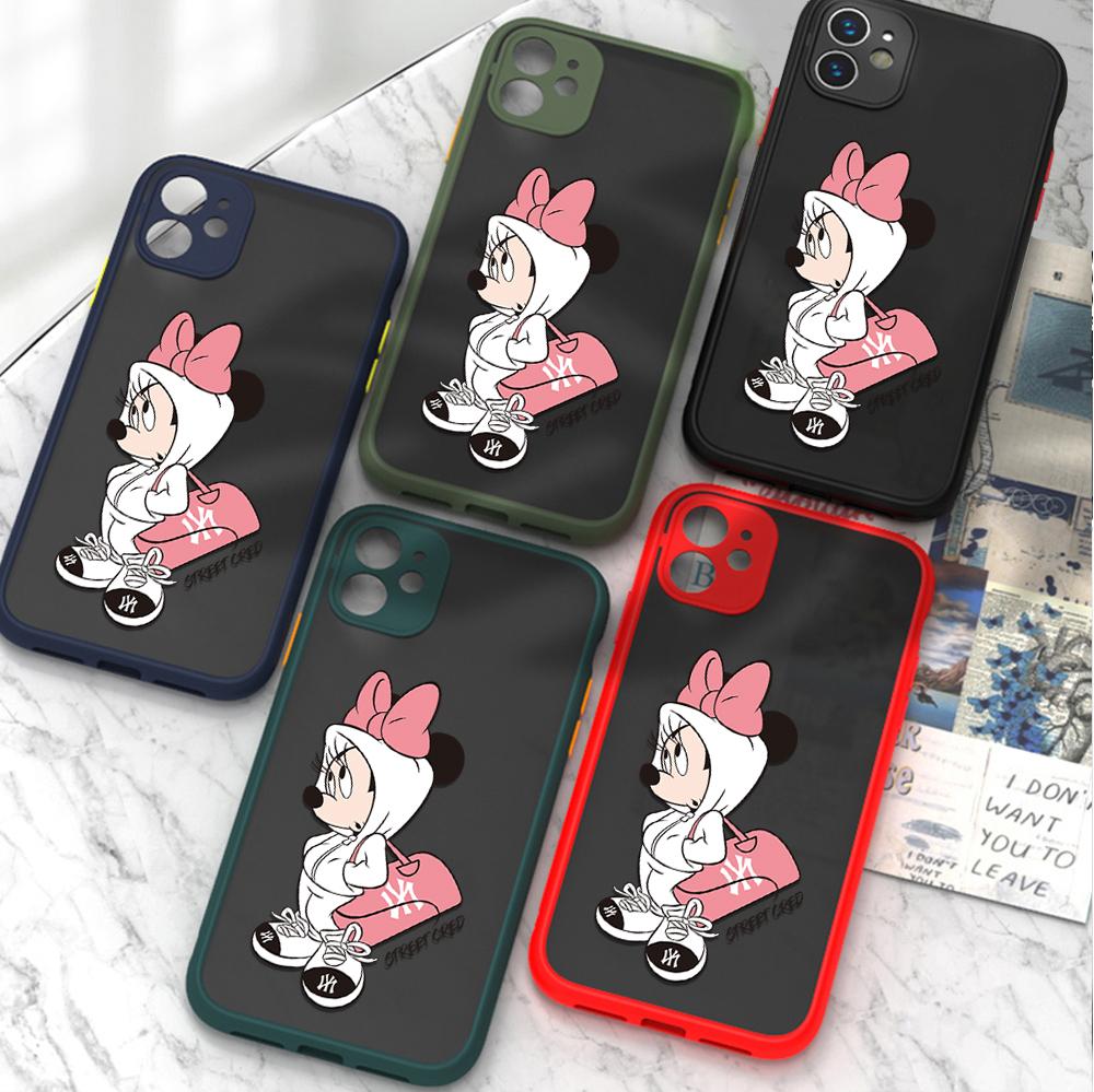 

Девушки Мода Милый Мультфильм (Минни) Матовый прозрачный корпус мыши для Infinix Tecno