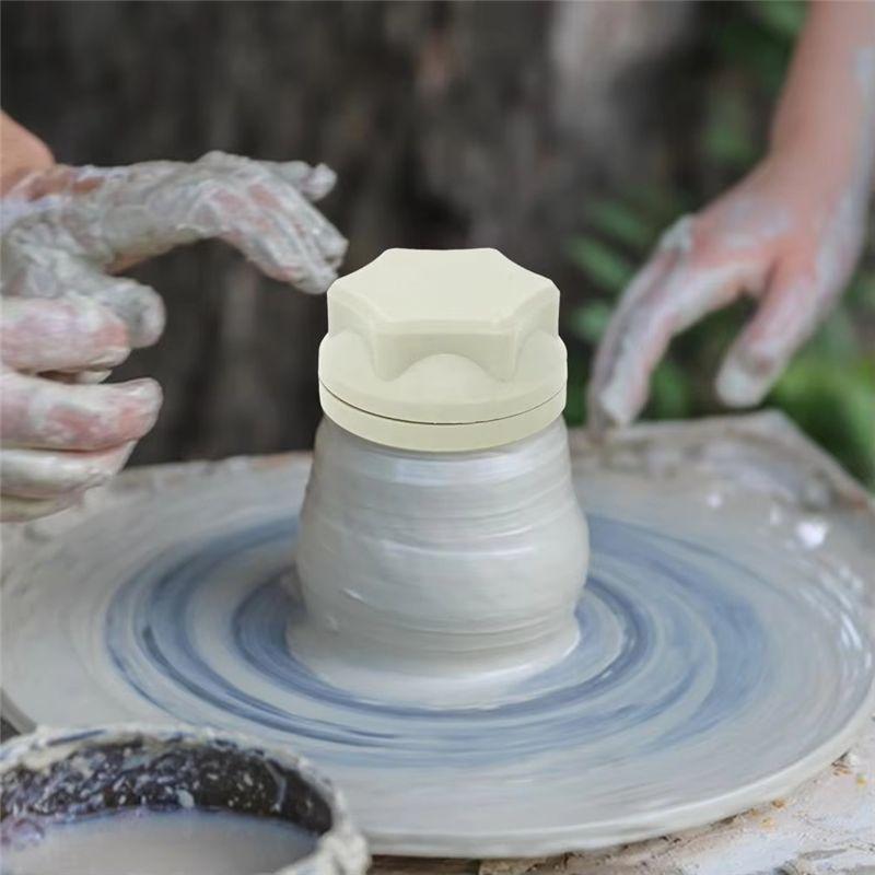 AEE4-Pottery Clay Turntable Accessory Pottery Clay Spinner Tool Set For Potters Artists Clay Throwing Trimming Tool