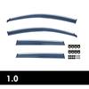 For HONDA FIT Jazz 2003-2007 Window Visors Weathershields Wind Rain Guard Stainless Steel Window Trim Door Visor Vent Shades