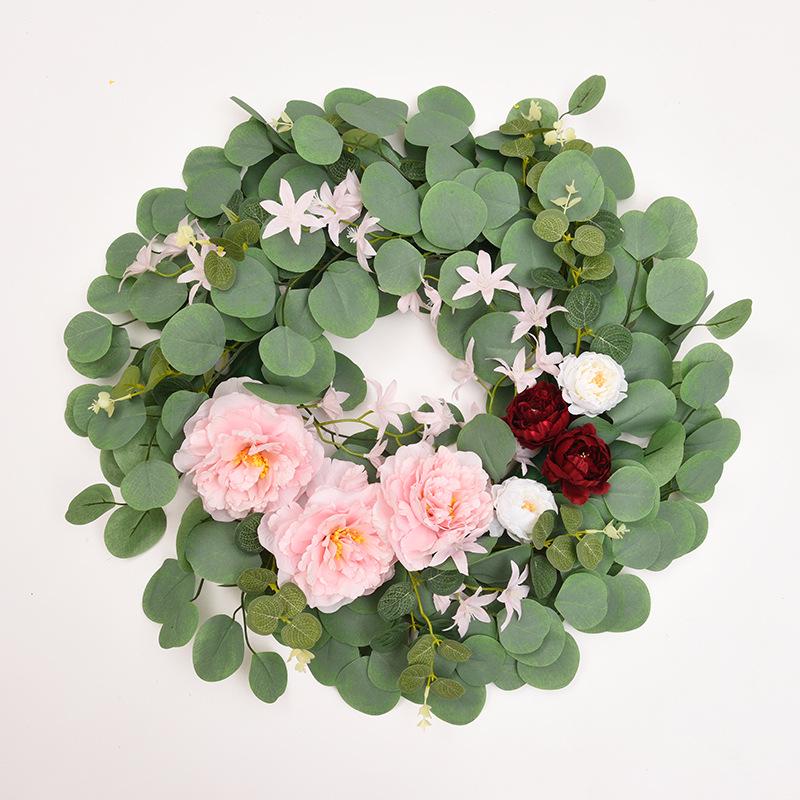 Eucalyptus Leaf and Money Grass Wreath for Home Decor