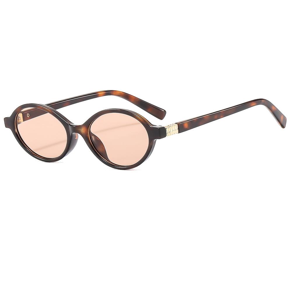 2026 Children s New Fashion Small Frame Sunglasses Personality Oval Baby Glasses розовый