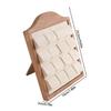 Walnut Wood Multiple Rings Display Stand Sturdy Structure Ideal For Jewelry Shops And Exhibitions