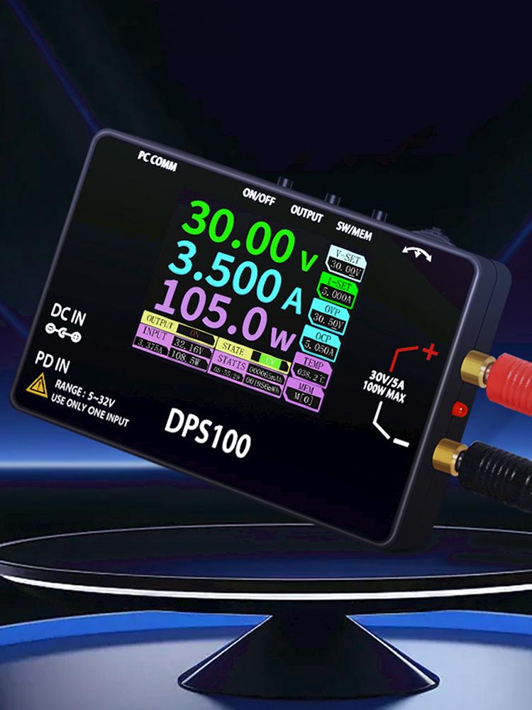 DPS100 Pocket Laboratory DC Power Supply 30V 5A 100W Max Pocket Size Bench Switching Programmable Voltage Regulator Power Supply