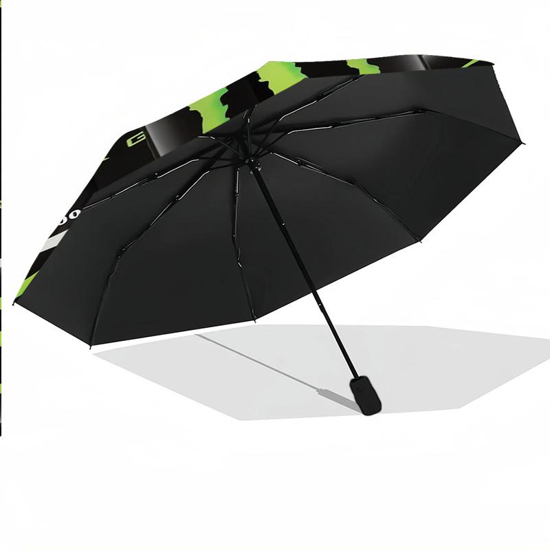 Monster Energy Print 8?Ribs Automatic Umbrella Wind Resistant Lightweight Folding Umbrella For Outdoor Travel