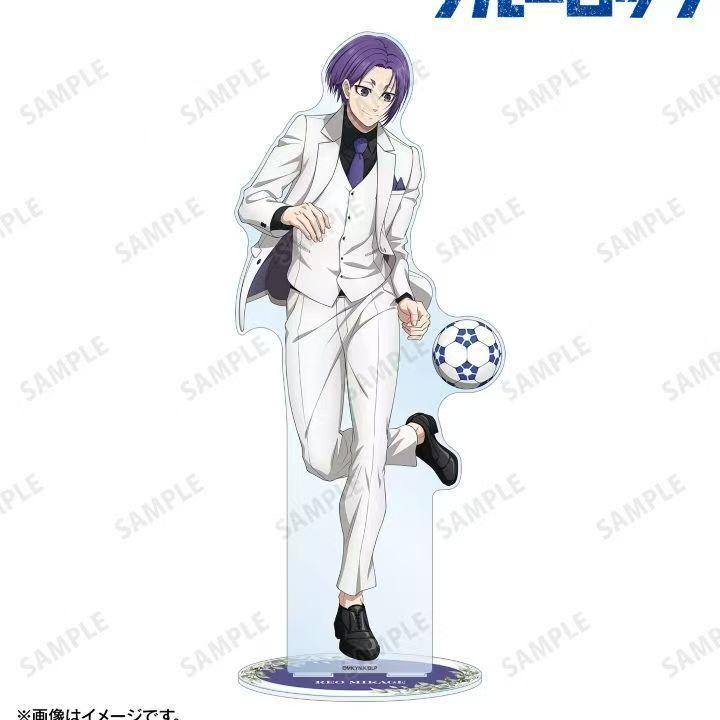 Périphériques Anime Blue Lock Figurine Rin Itoshi Support Acrylique Figurine Sae Itoshi Plaque de Support Yoichi Isagi Jouets de Collection