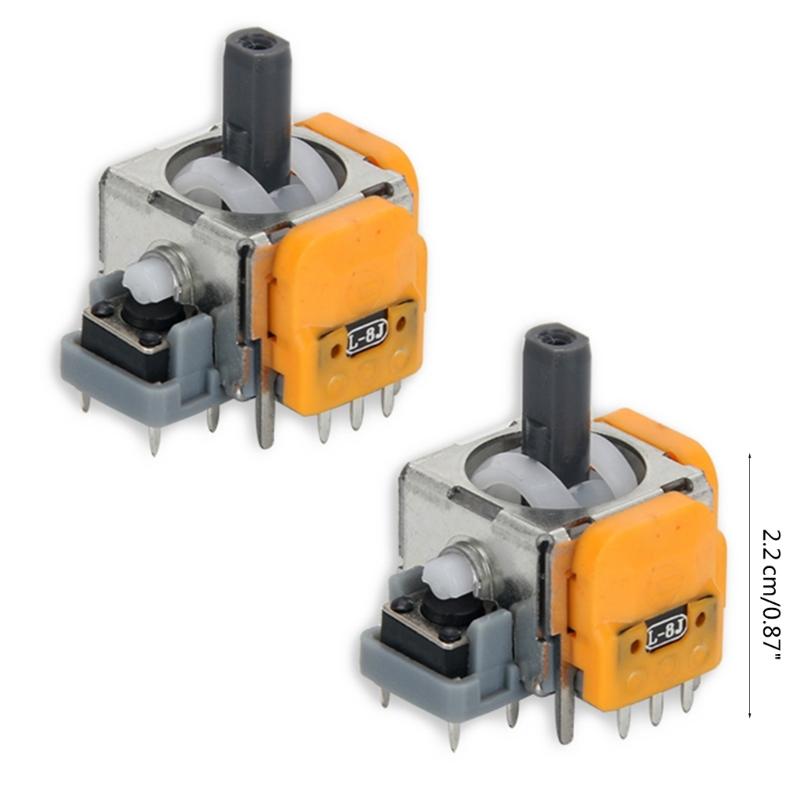 2Pcs Joystick Module Replacement Controller Analog Sensor 3D Analog Thumb Stick No Drift Gaming Accessories