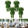 Green Artificial Eucalyptus Vine Wall Hanging Fake Plants Vine for Home Room Decor Garden Wedding Decoration Outdoor Ornament