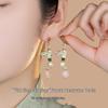 Women's Summer Style Fresh Pearl Earrings, High-End Hanfu Accessories, 925 Sterling Silver
