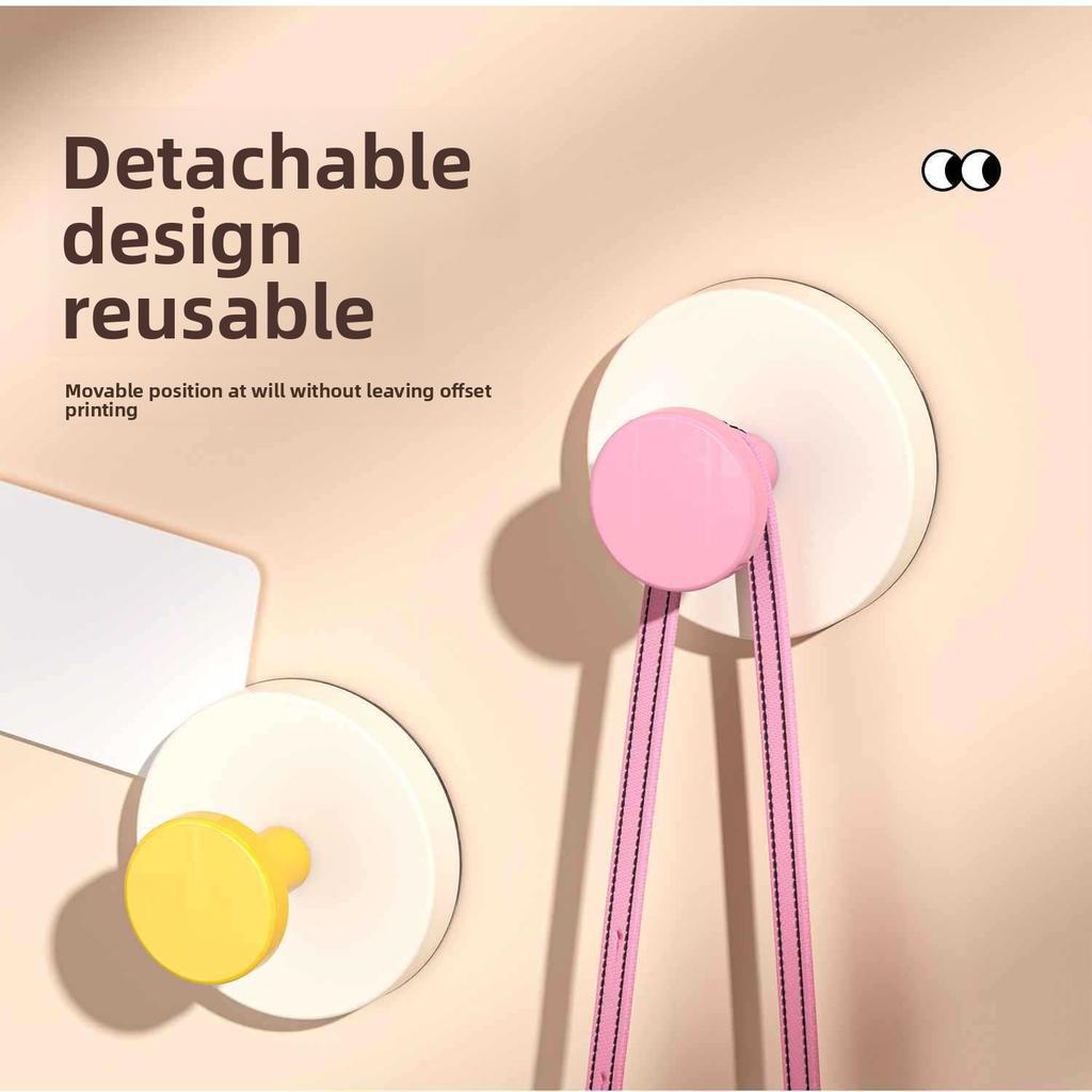 1 ks Přísavkové háčky Vodotěsné Bez vrtání Opakovaně použitelné Nástěnné Silný háček Domácí Kuchyň Koupelna Organizační Pomůcka