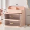 High-Capacity Cosmetic Storage Box: Dustproof Makeup and Skincare Organizer for Dormitory Dressing Table