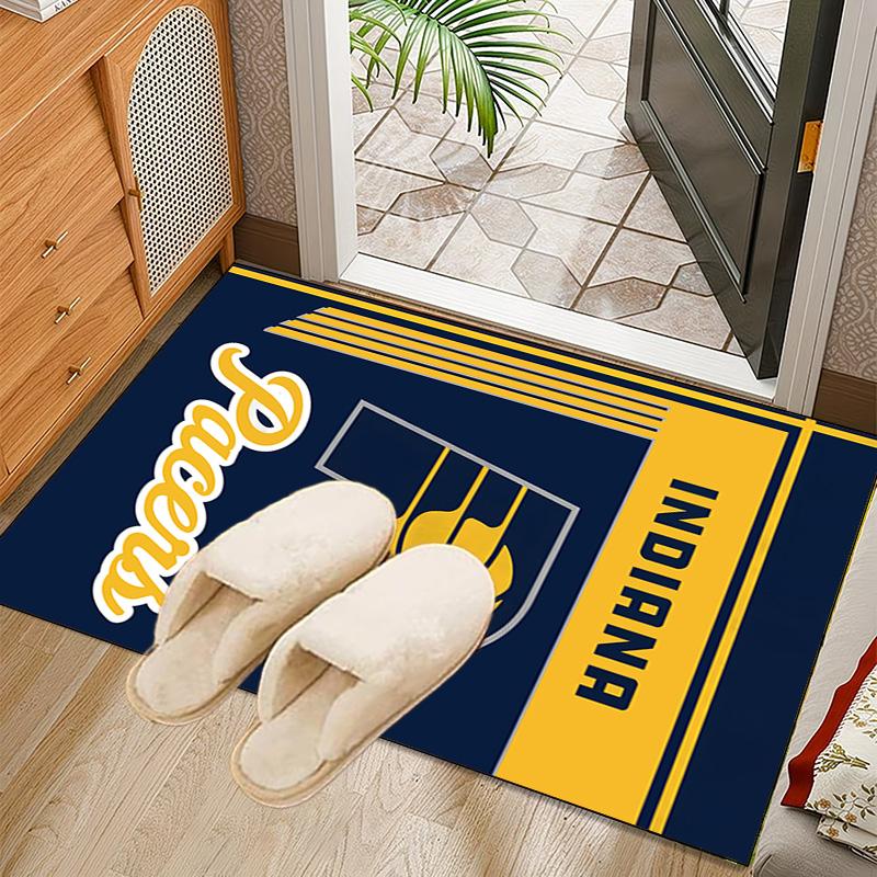 Pacers Basketball Team Rug Office Carpet Non-Slip Mat, Chair Rug Floor Covering for Gaming, Bedroom, Living Room , Home Decor Christmas Gift