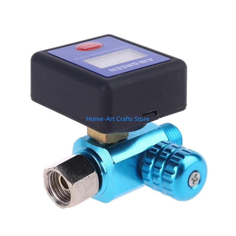 Y3NA Spray-Gun Pressure Regulating Gauge LCD Digital Display Air Pressure Meter Spray-Gun Air Pressure Gauge Spray-Gun