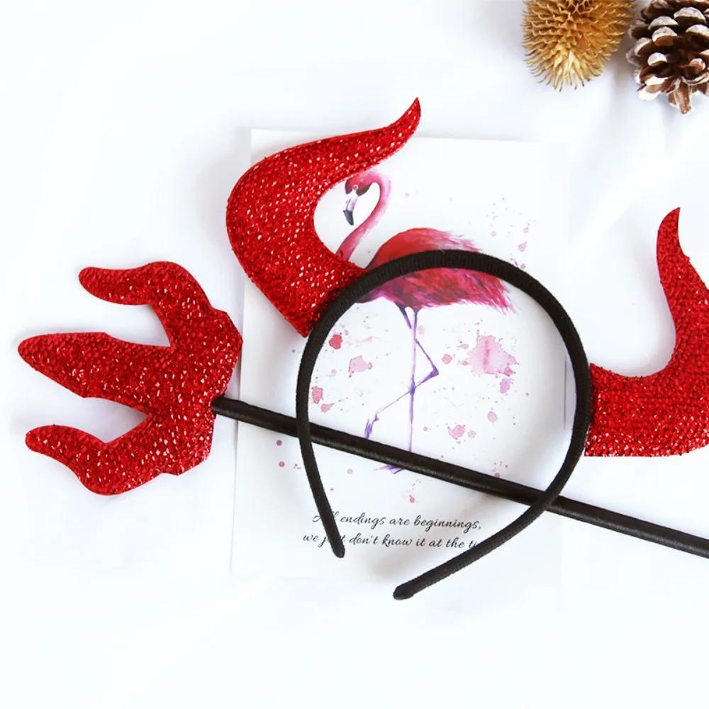 Halloween Decoration Headband Buckle Devil Horn Role Play Photo  Halloween Decoration