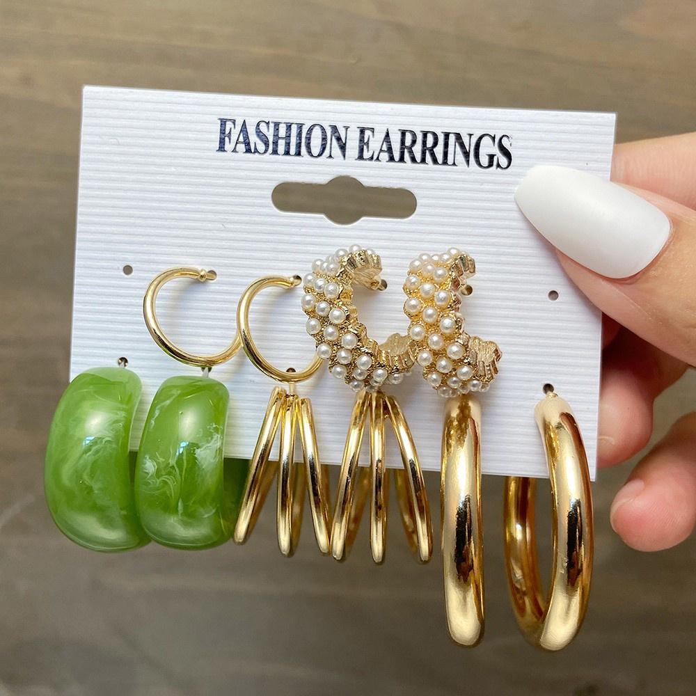 IF ME Korean Butterfly Pearl Stud Earrings Fashion Leopard Hoop Earring Women Jewelry Accessories