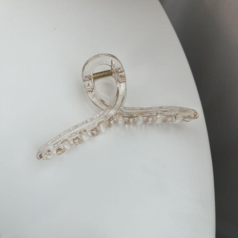 Große Damen-Haarklammer aus Kunststoff - Klemme für Dutt am Hinterkopf