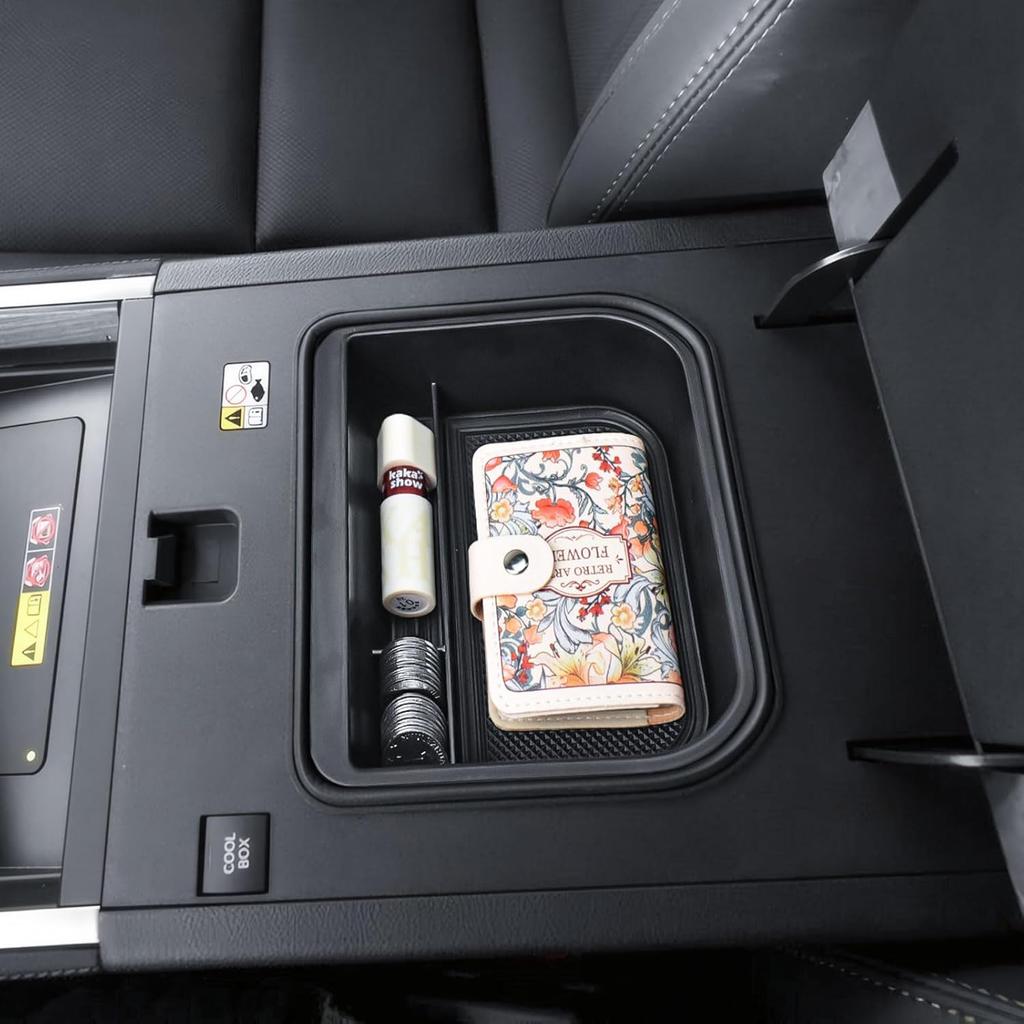 RUNROAD Center Console Organizer Tray Compatible With 2024 2025 Toyota Land Cruiser Prado 250 / Lexus GX550 Accessories, Ert Armrest Storage Tray For