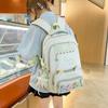 Schoolbag New Ins Korean Backpack Japanese Simple Student Schoolbag Female High Value Junior High School Student College Backpack