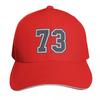 Sports Number SeventyThree Baseball Cap Unique Hats Hat Beach Winter Hat Golf Hat Women Caps Unisexs