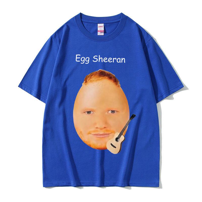 T-shirts Meme Drôle d'Œuf Ed Sheeran Homme Femme Mode Décontracté Harajuku T-shirts Homme 100% Coton Col Rond Manches Courtes