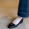 2026 New Classic Sexy Toe Low Heel Women’s Pumps Spring Brand Design Dress Wedding Shoes for Women French Metal Decoration