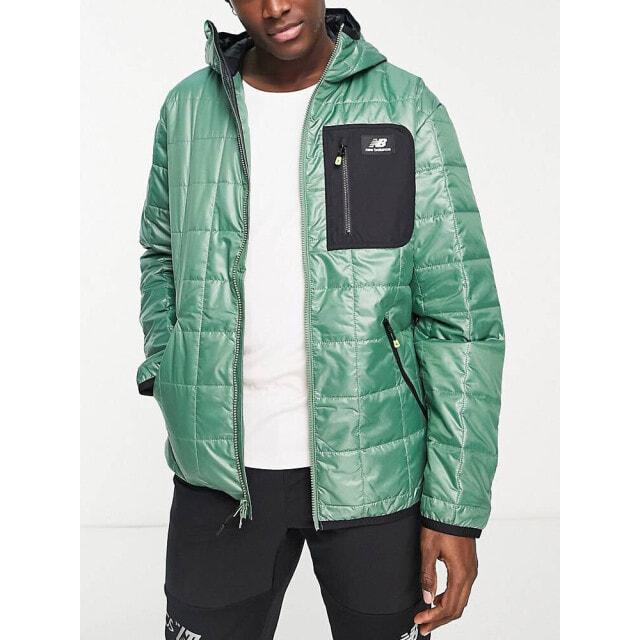 

Зеленая стеганая куртка унисекс All Terrain New Balance