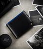 Men's Leather Wallet N992-RVT Black+Navy