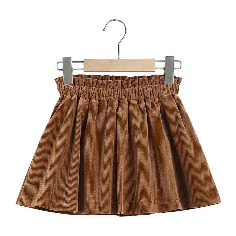 

Новая детская полуюбка вельветовая полуюбка для девочек повседневная групповая полуюбка универсальная юбка юбка принцессы для девочек 100